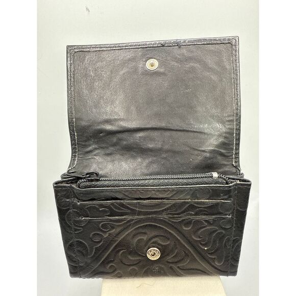 Kenneth Cole Black‎ Embossed Leather Micro Wallet Coin Purse Credit Card … - Picture 3 of 8